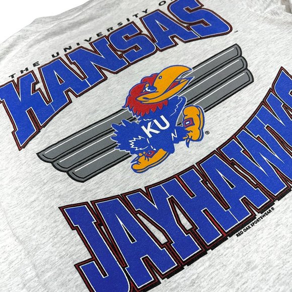 (L) Vintage University of Kanas Jayhawks T Shirt - Picture 4 of 4